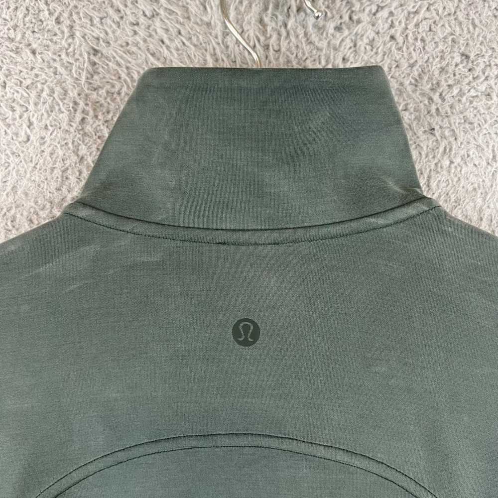 Lululemon Scuba Oversized Half-Zip Pullover Green LW3IDXS Size 6 - Picture 12 of 13